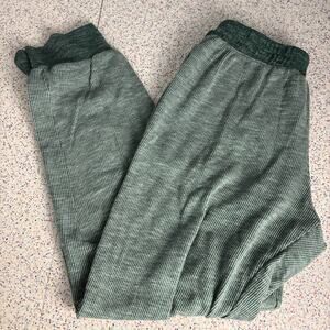 Out From Under Women’s Green Jogger Sweatpants Lounge Medium Bottom Blend Bottom